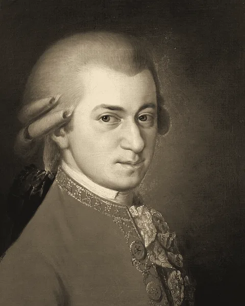 Retrato de Wolfgang Amadeus Mozart
